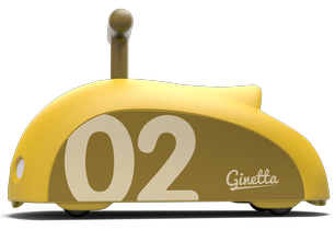 ksmtoys Ginetta Ride-On Scooter Foot to Floor in Yellow by